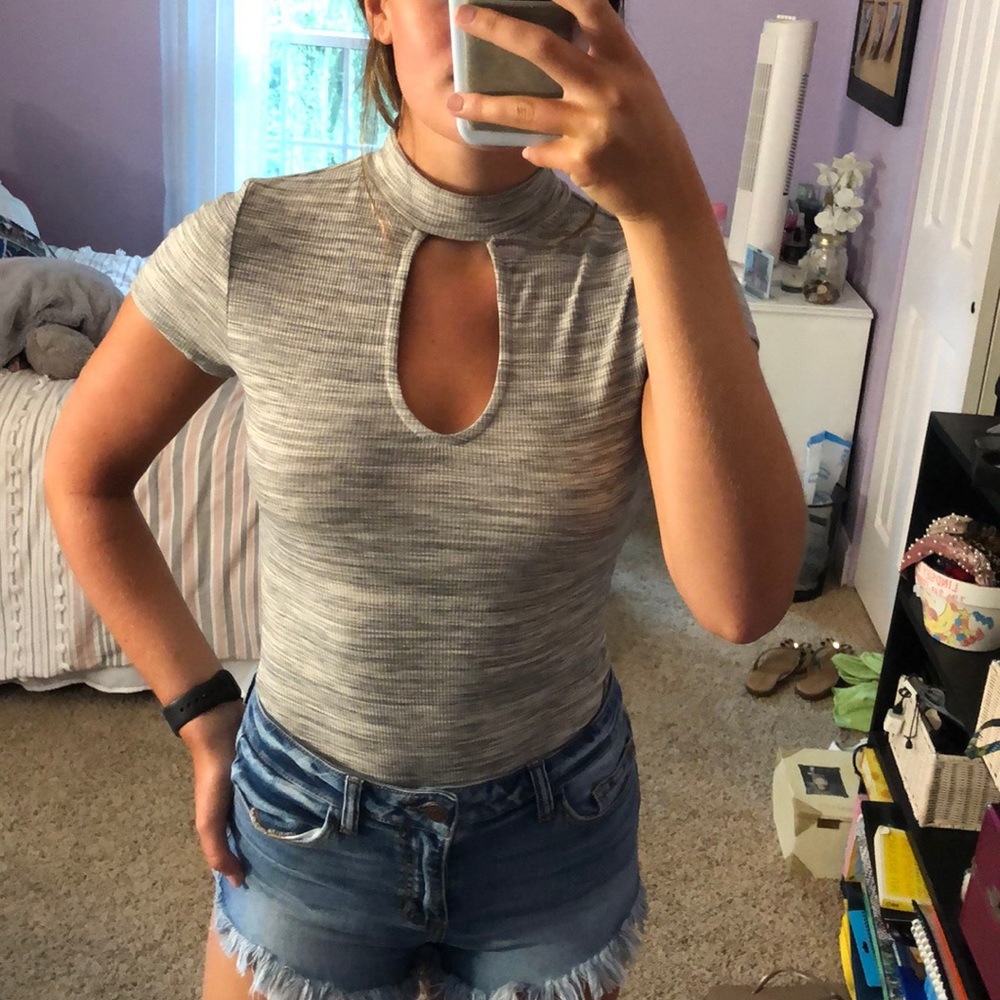 Grey bodysuit